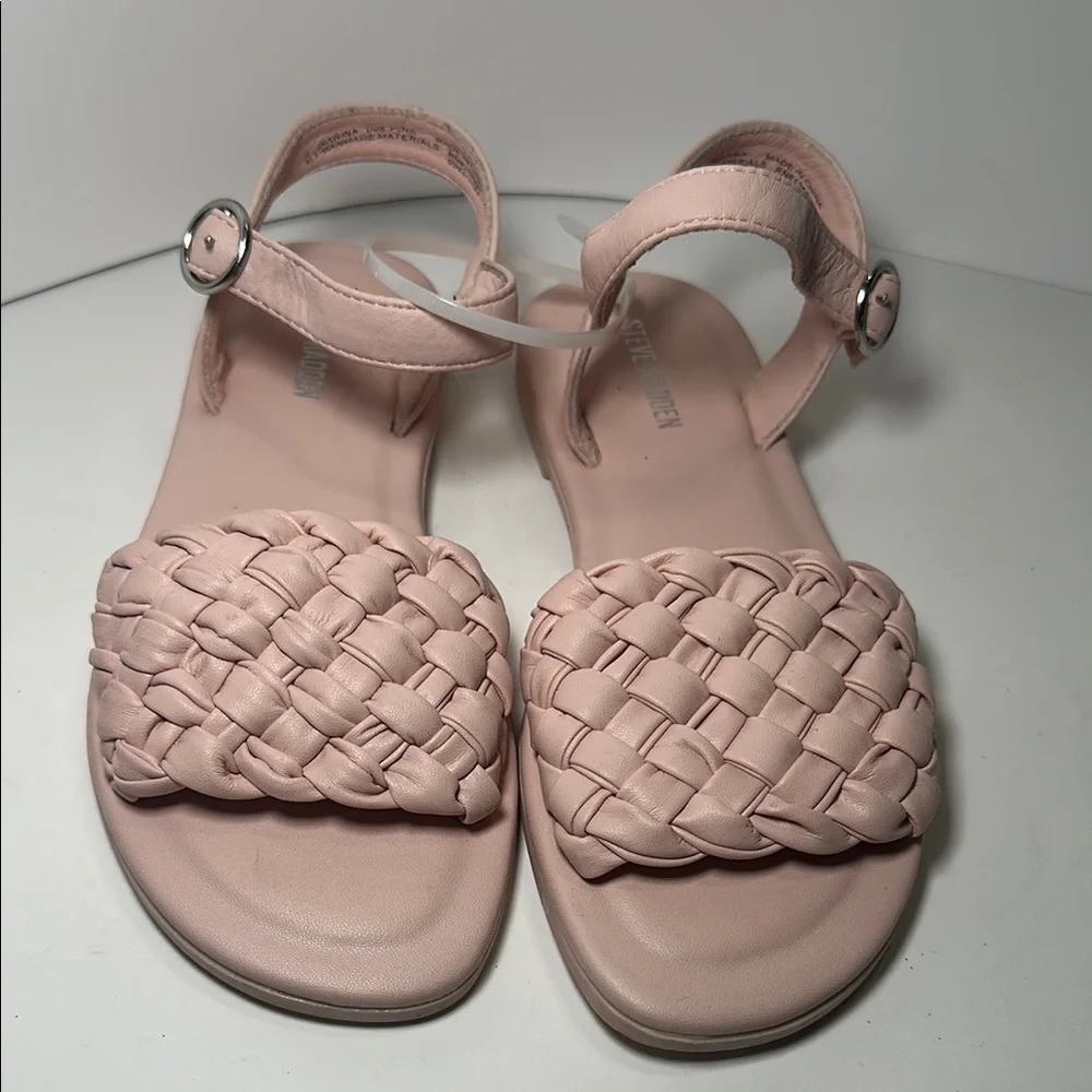 Steve Madden JKarina Braided Strappy Pink Sandal‎ Size 2
